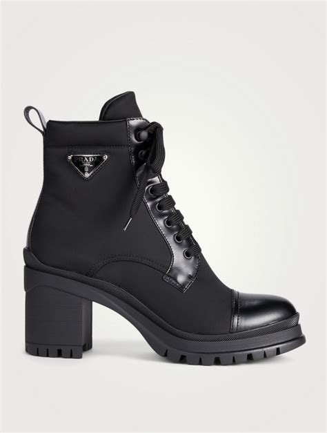 mens prada nylon leather boot|nylon Prada boots women.